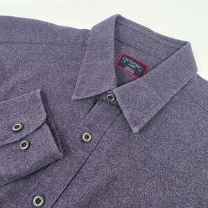 UNTUCKit Purple Fleece Long Sleeve Button Down Shirt Men's Large L